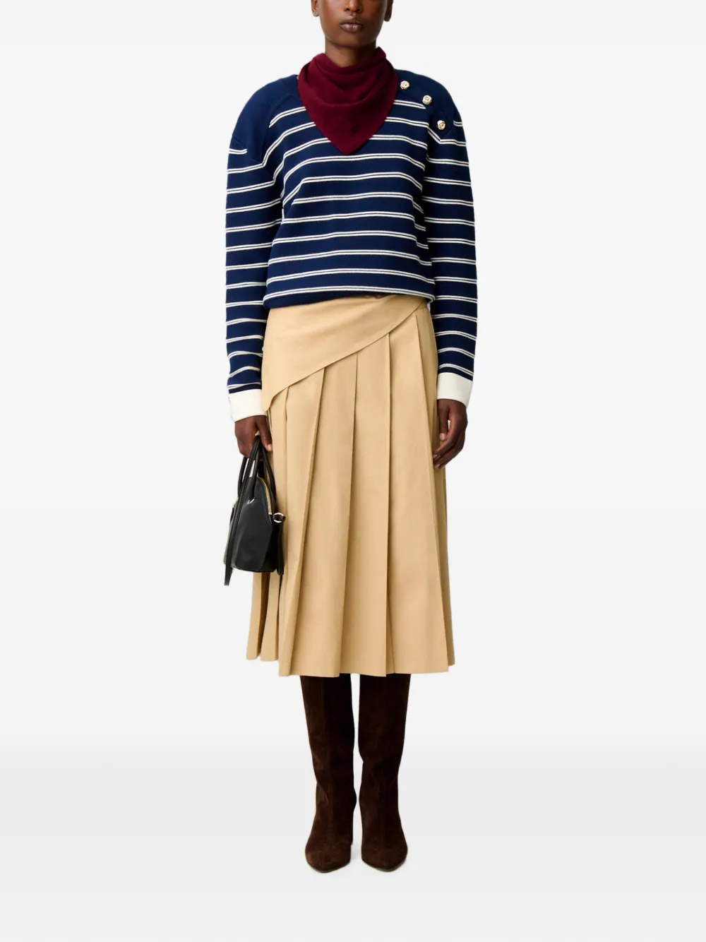 Claudie Pierlot Gestreepte trui Blauw