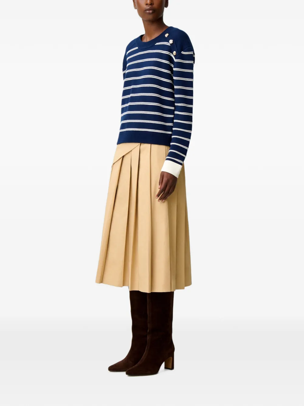 Claudie Pierlot Gestreepte trui Blauw