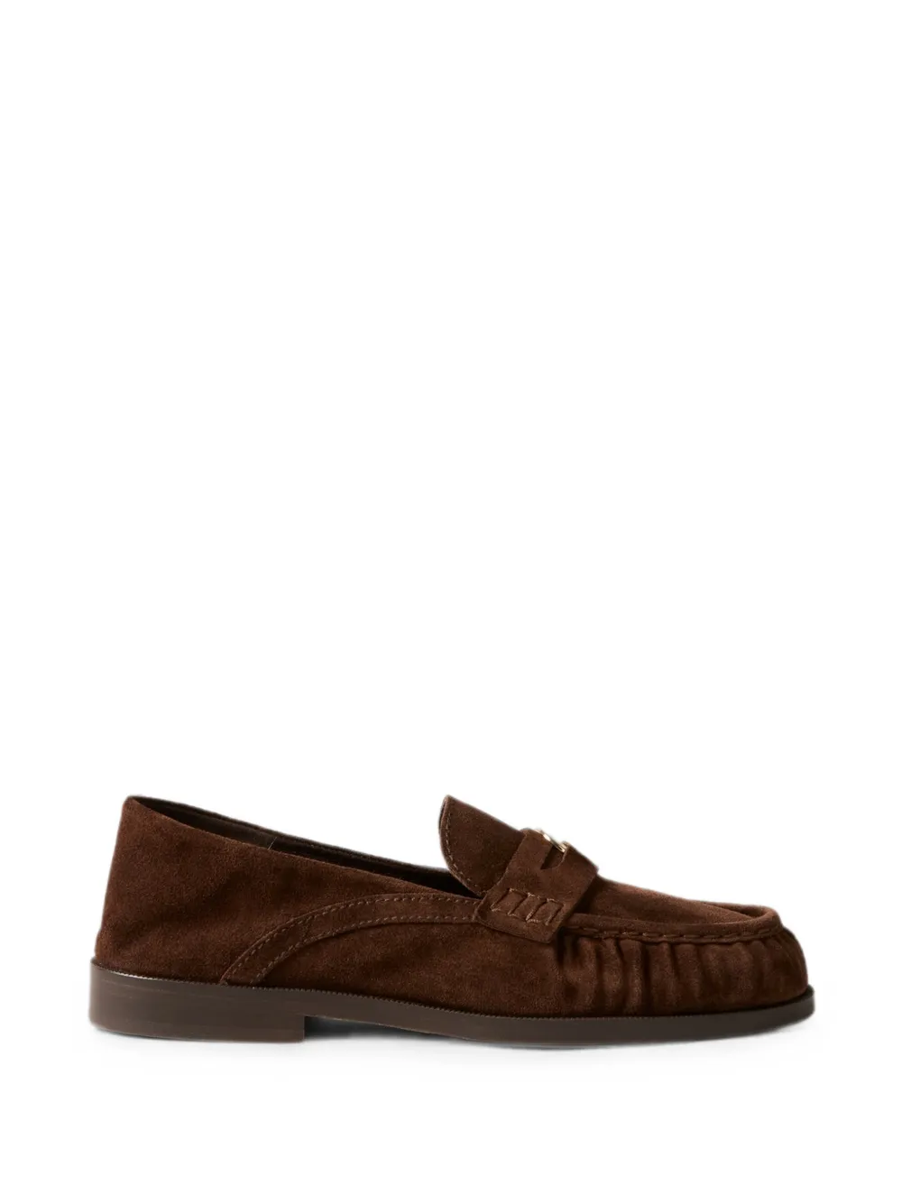 Claudie Pierlot Loafer mit Logo-Schild - Braun