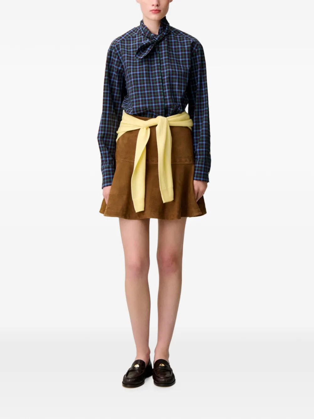 Claudie Pierlot Geruit overhemd Blauw