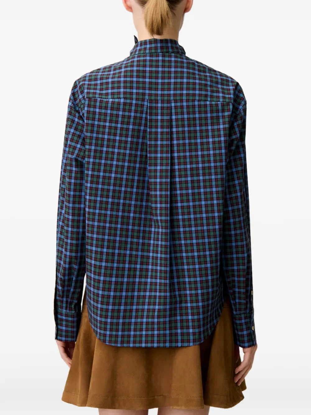 Claudie Pierlot Geruit overhemd Blauw