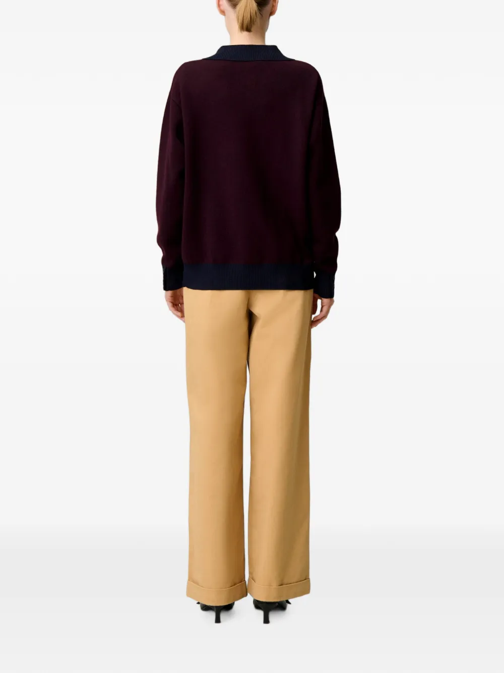 Claudie Pierlot Trui met logopatch Rood