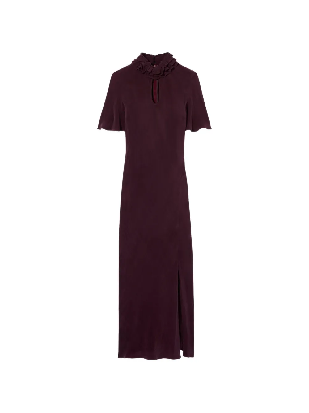 Claudie Pierlot Abito midi con ruches - Viola