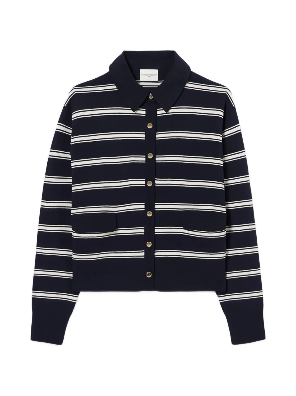 Claudie Pierlot striped-pattern cardigan - Nero