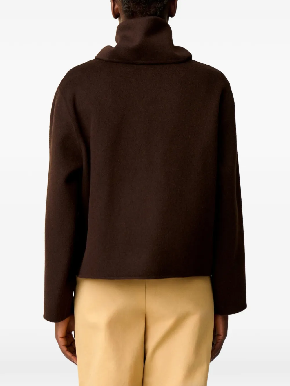 Claudie Pierlot Korte jas van wolblend Bruin