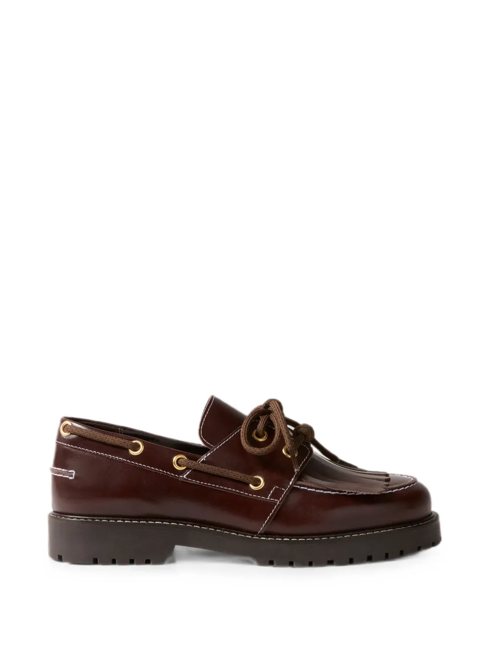 Claudie Pierlot chaussures bateau en cuir - Marron Claudie Pierlot chaussures bateau en cuir - Marron