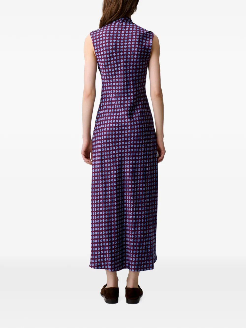 Claudie Pierlot Flowy maxi-jurk met kant Rood