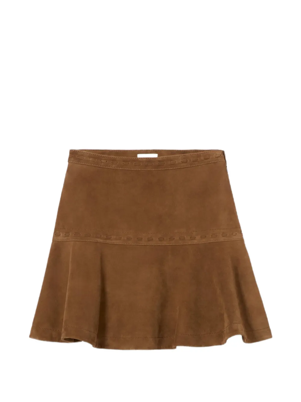Claudie Pierlot leather wrap skirt - Braun