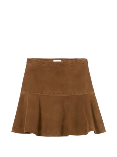 Claudie Pierlot suede wrap skirt