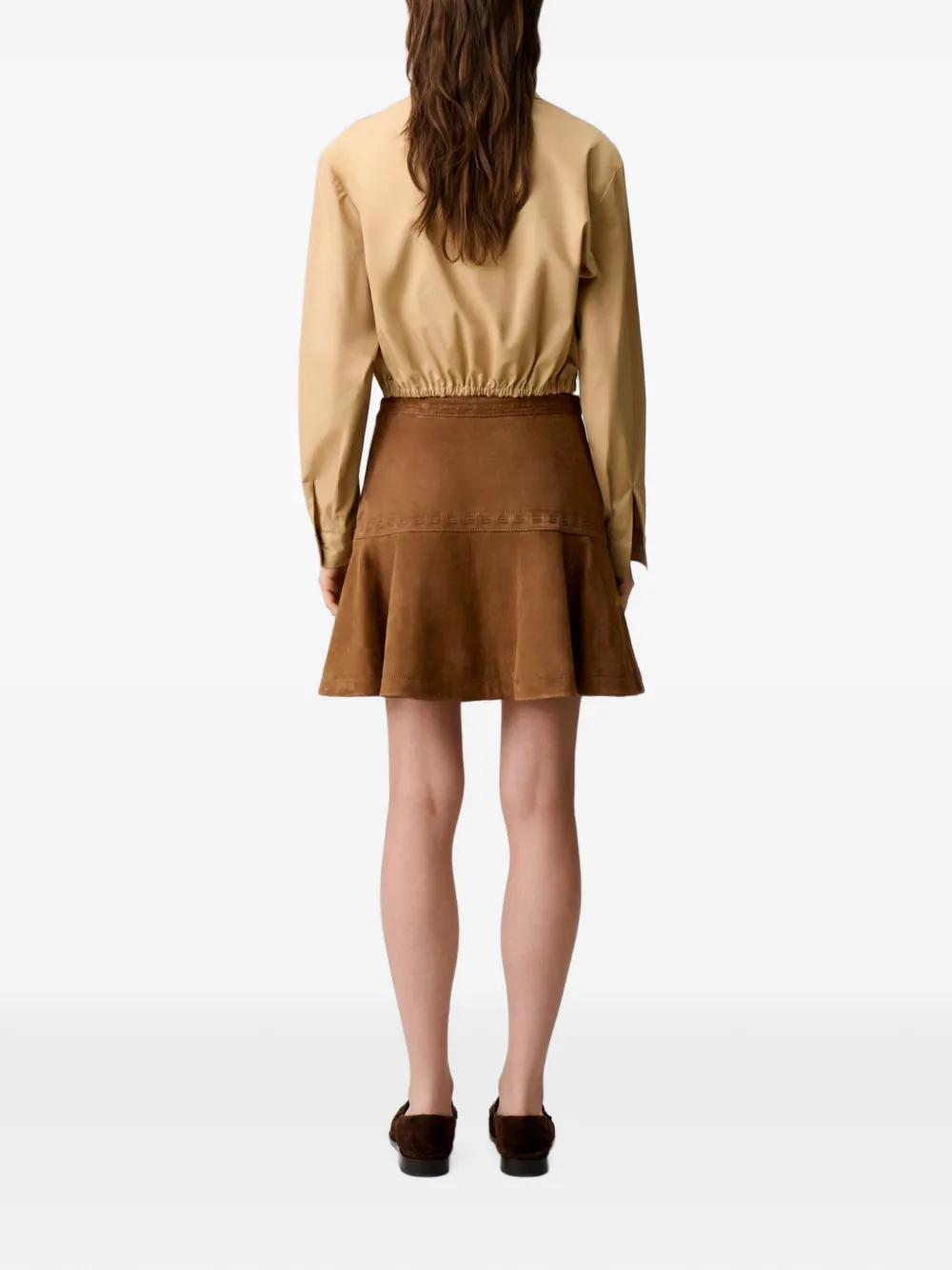 Claudie Pierlot Suède rok Bruin