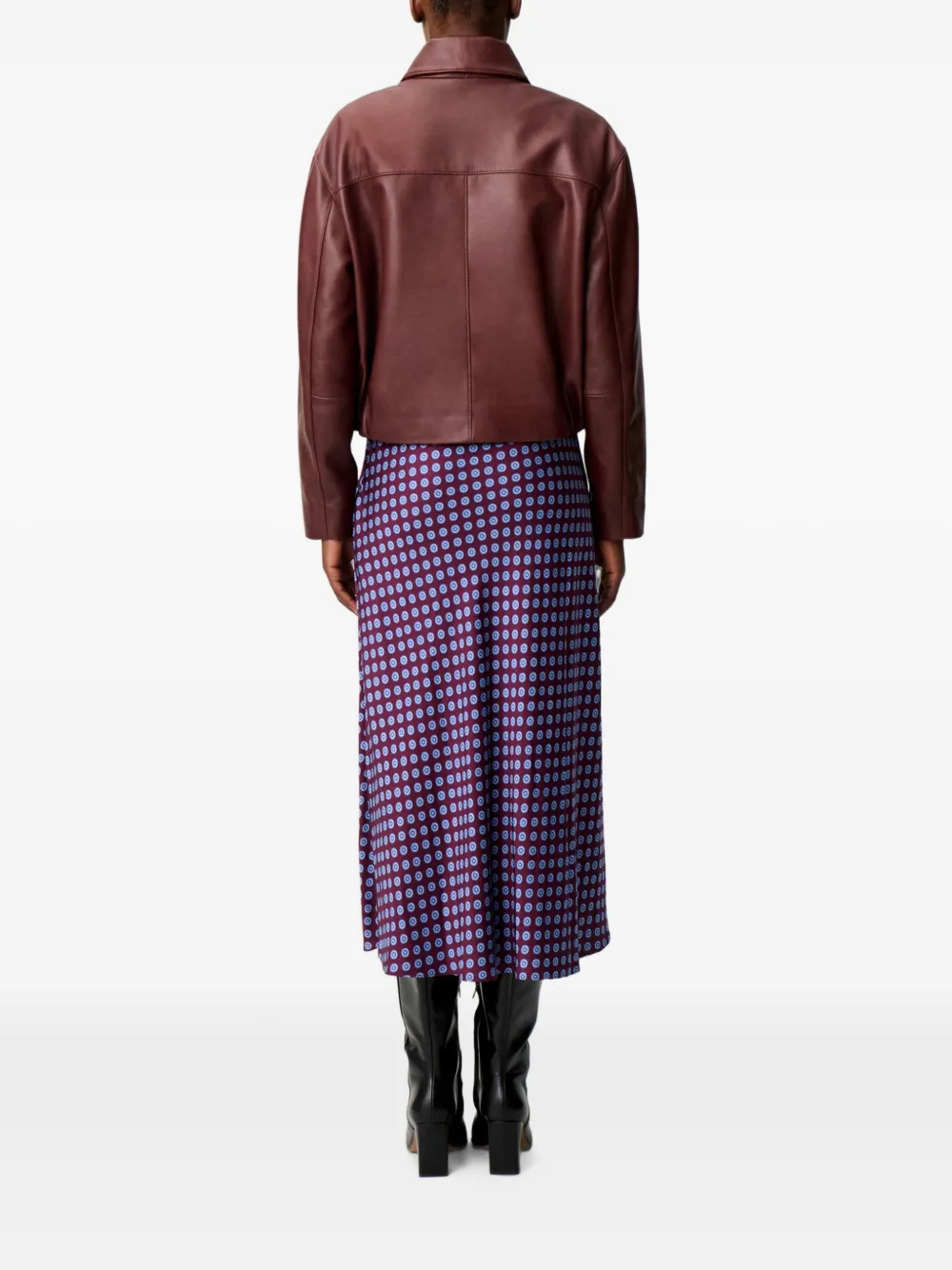 Claudie Pierlot Leren jack Bruin