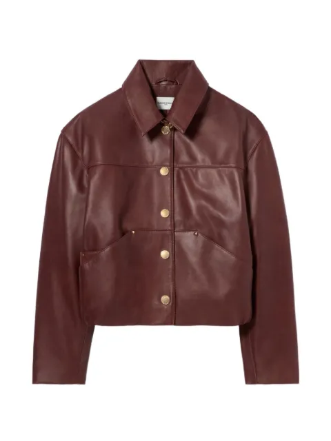 Claudie Pierlot oversized leather jacket