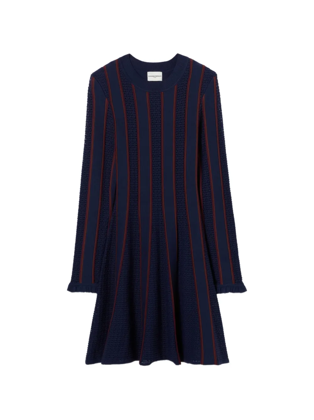 Claudie Pierlot short knitted skater dress - Blu