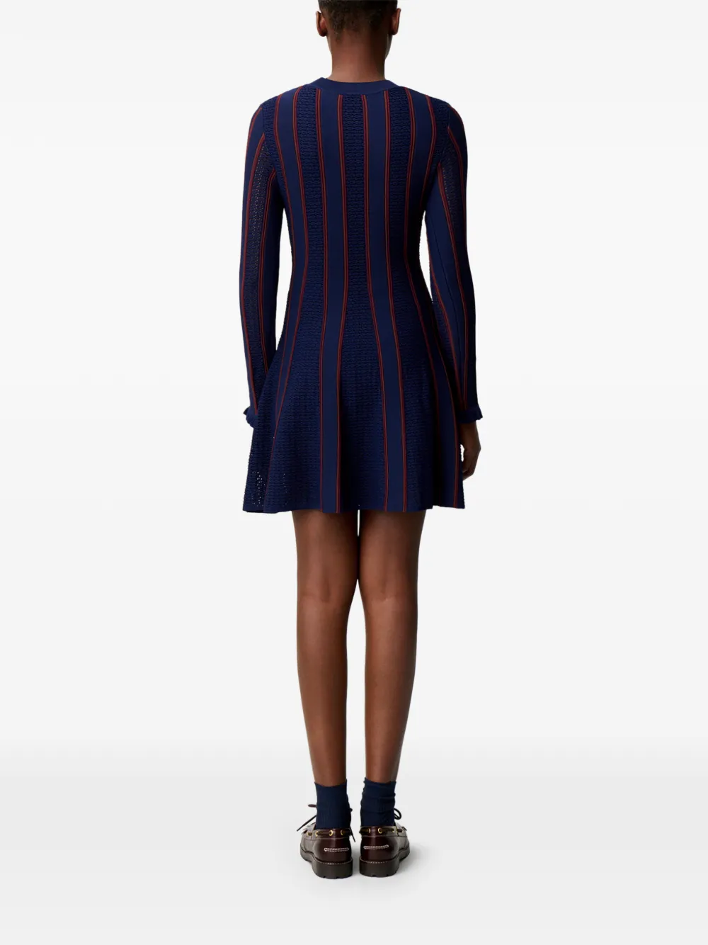 Claudie Pierlot Gebreide mini-jurk Blauw