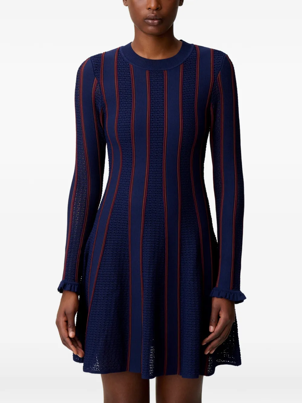 Claudie Pierlot Gebreide mini-jurk Blauw