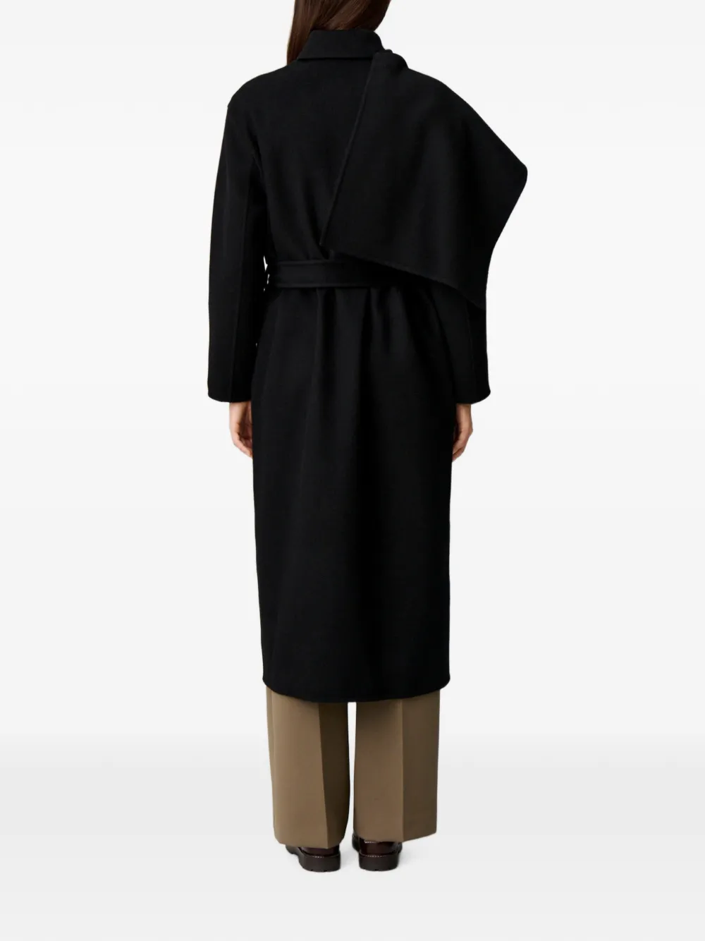 Claudie Pierlot Gedrapeerde jas Zwart