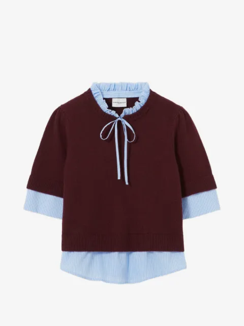 Claudie Pierlot short-sleeve layered top 
