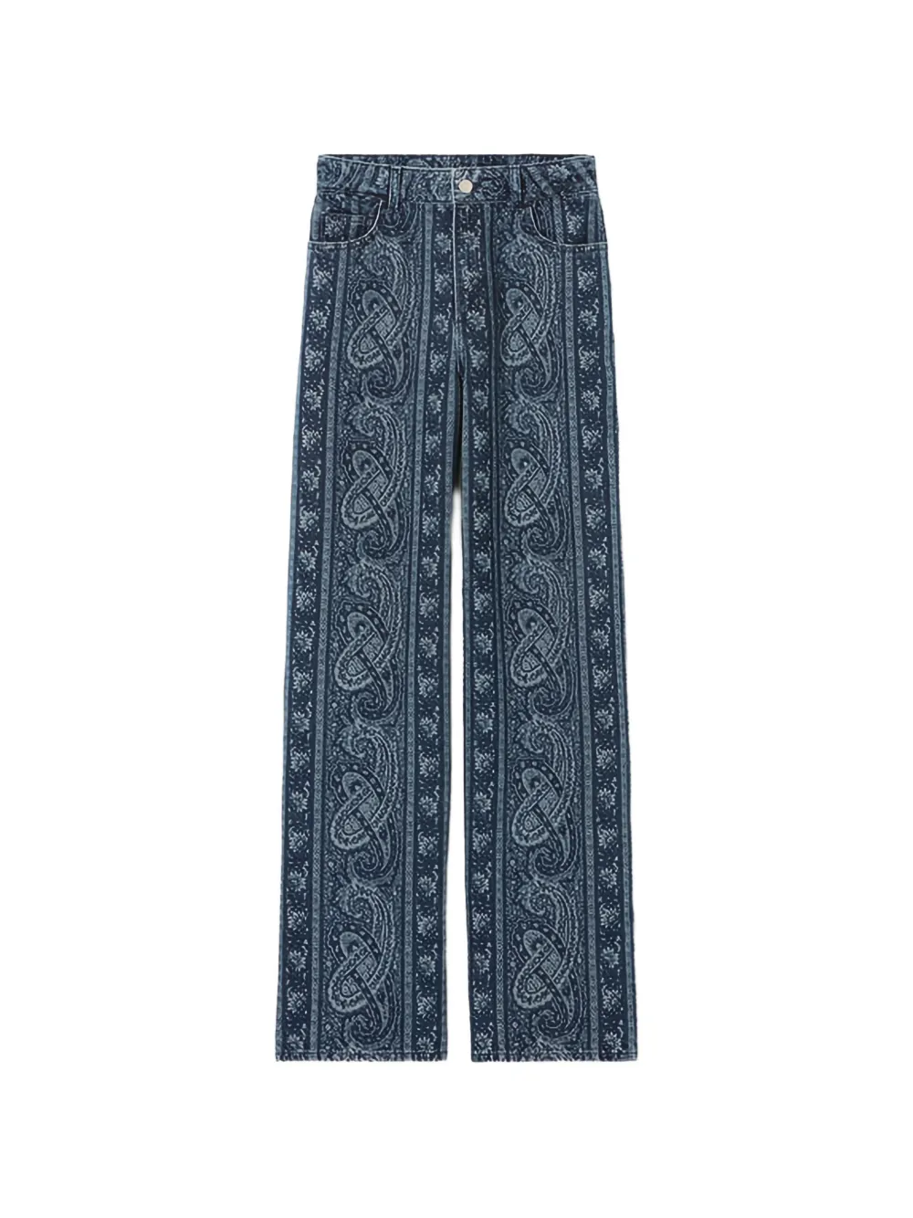 Claudie Pierlot paisley-print jeans - Blu