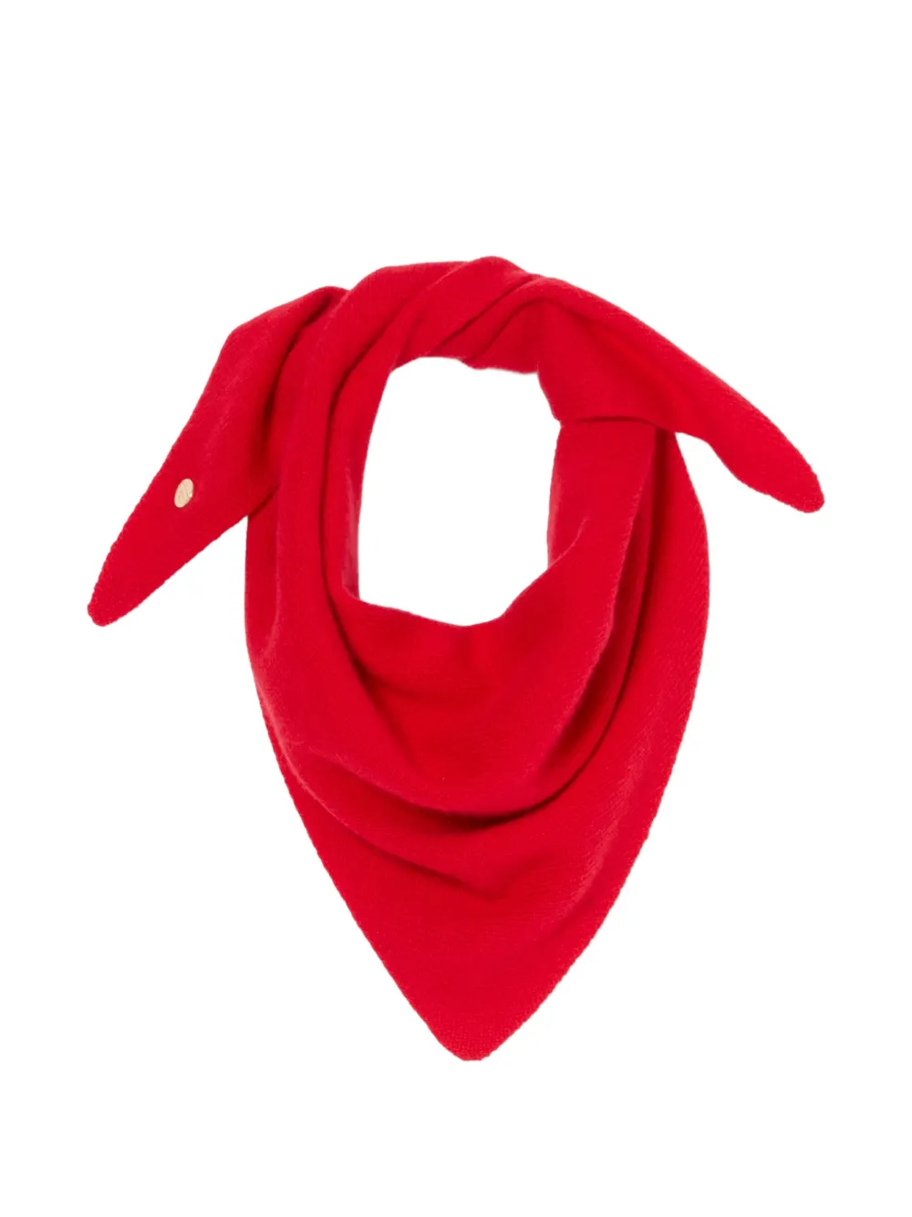 Claudie Pierlot triangular wool scarf - Rosso