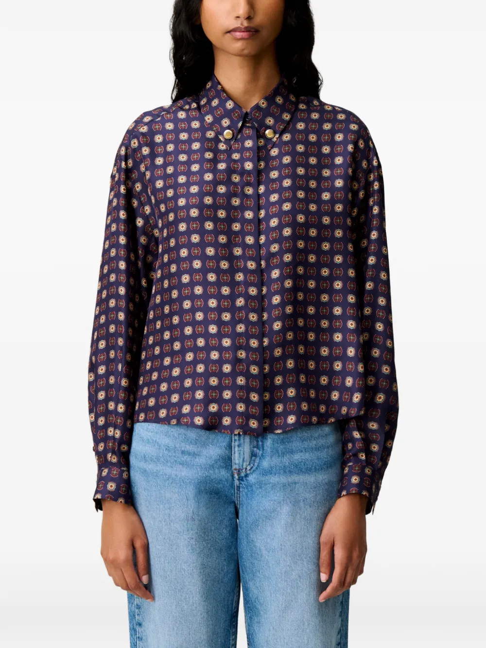 Claudie Pierlot Overhemd met print Blauw