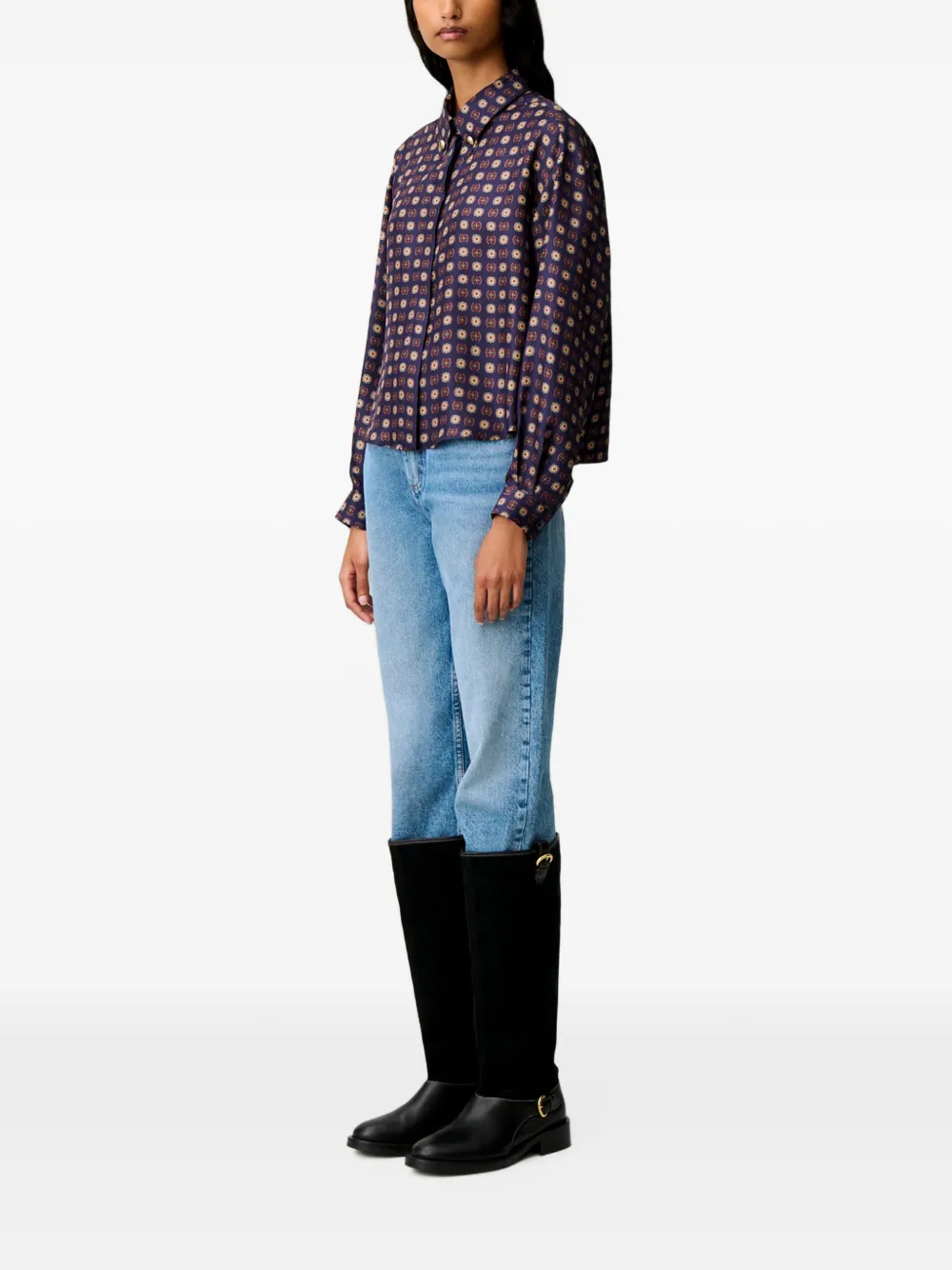 Claudie Pierlot Overhemd met print Blauw