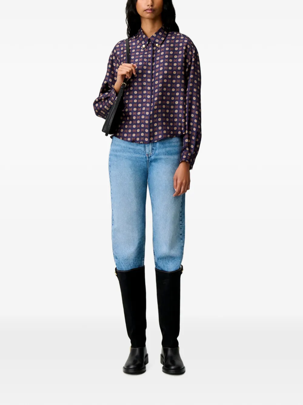 Claudie Pierlot Overhemd met print Blauw