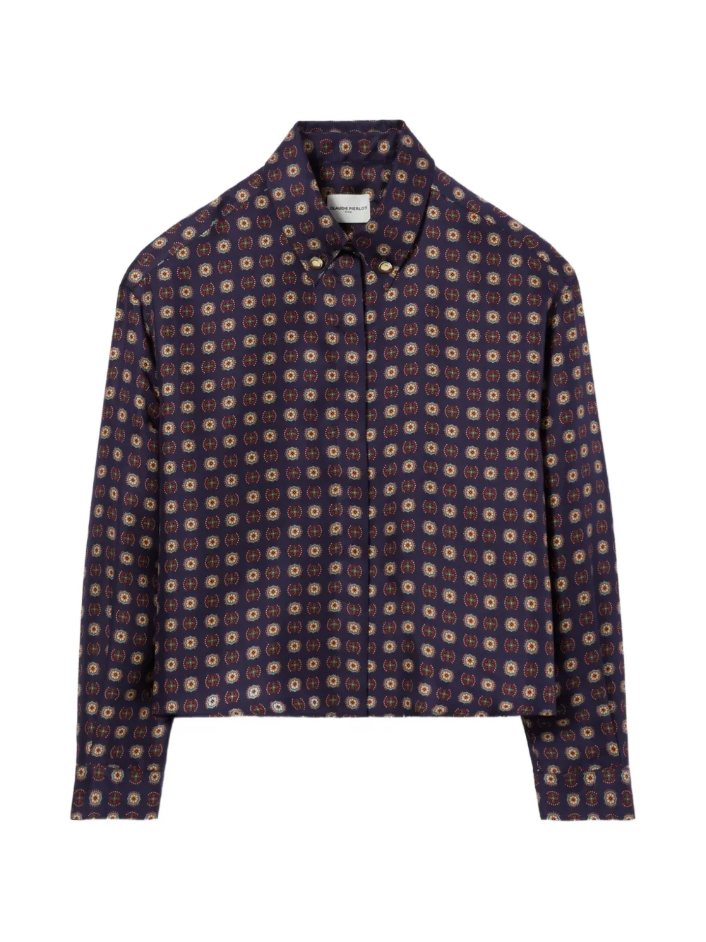 Claudie Pierlot printed silk shirt - Blu