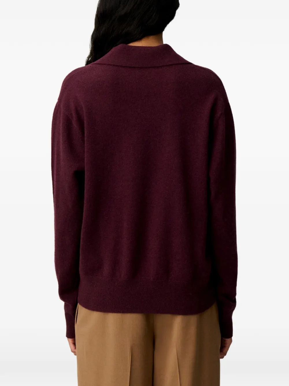 Claudie Pierlot Trui van wol en kasjmier Rood
