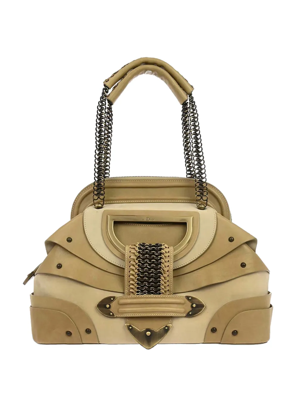 Christian Dior Pre-Owned 2007 Jeanne Frame handbag - Nude