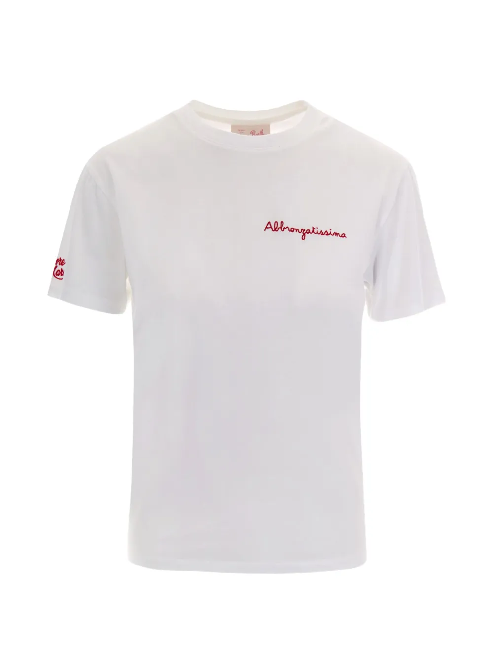 MC2 Saint Barth T-shirt met borduurwerk Wit