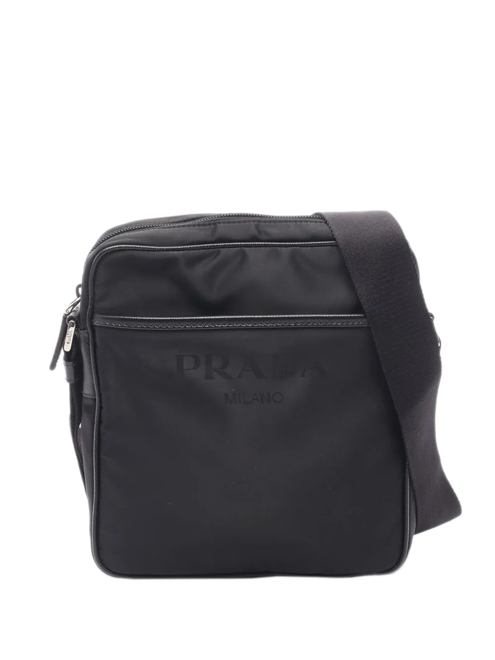 Prada Pre-Owned 2010-2026 Nylon Logo crossbody bag - Nero