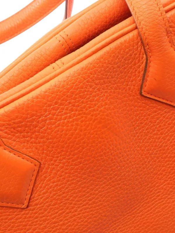 Hermès Pre-Owned 2015 Clemence Victoria II 35 Handbag | Orange