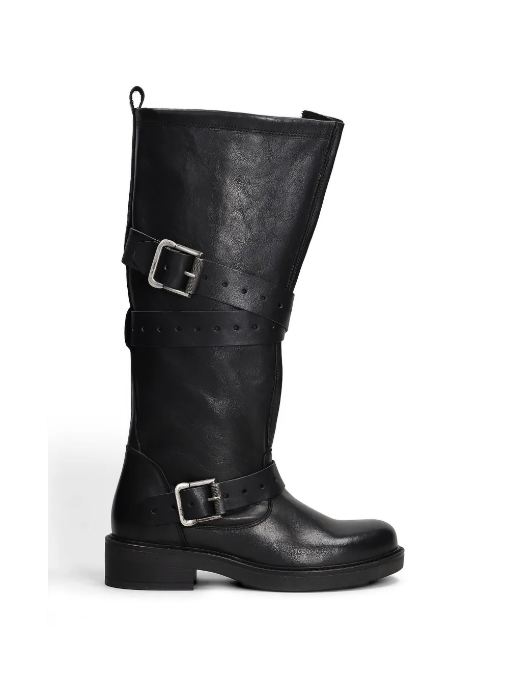 Gisel Moire America buckle-strap boots - Nero