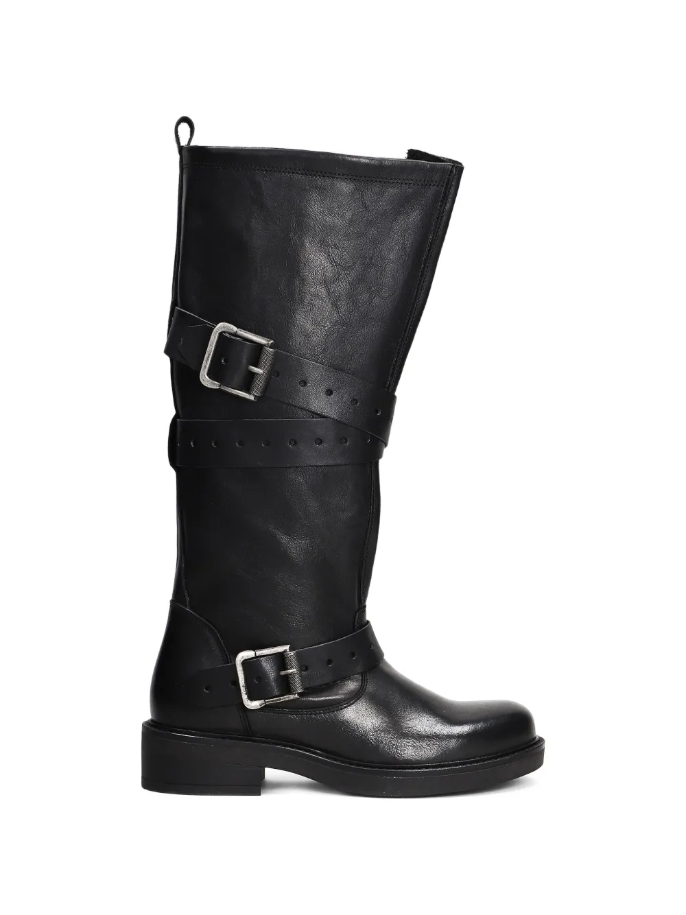 Gisel Moire America buckle-strap boots - Nero