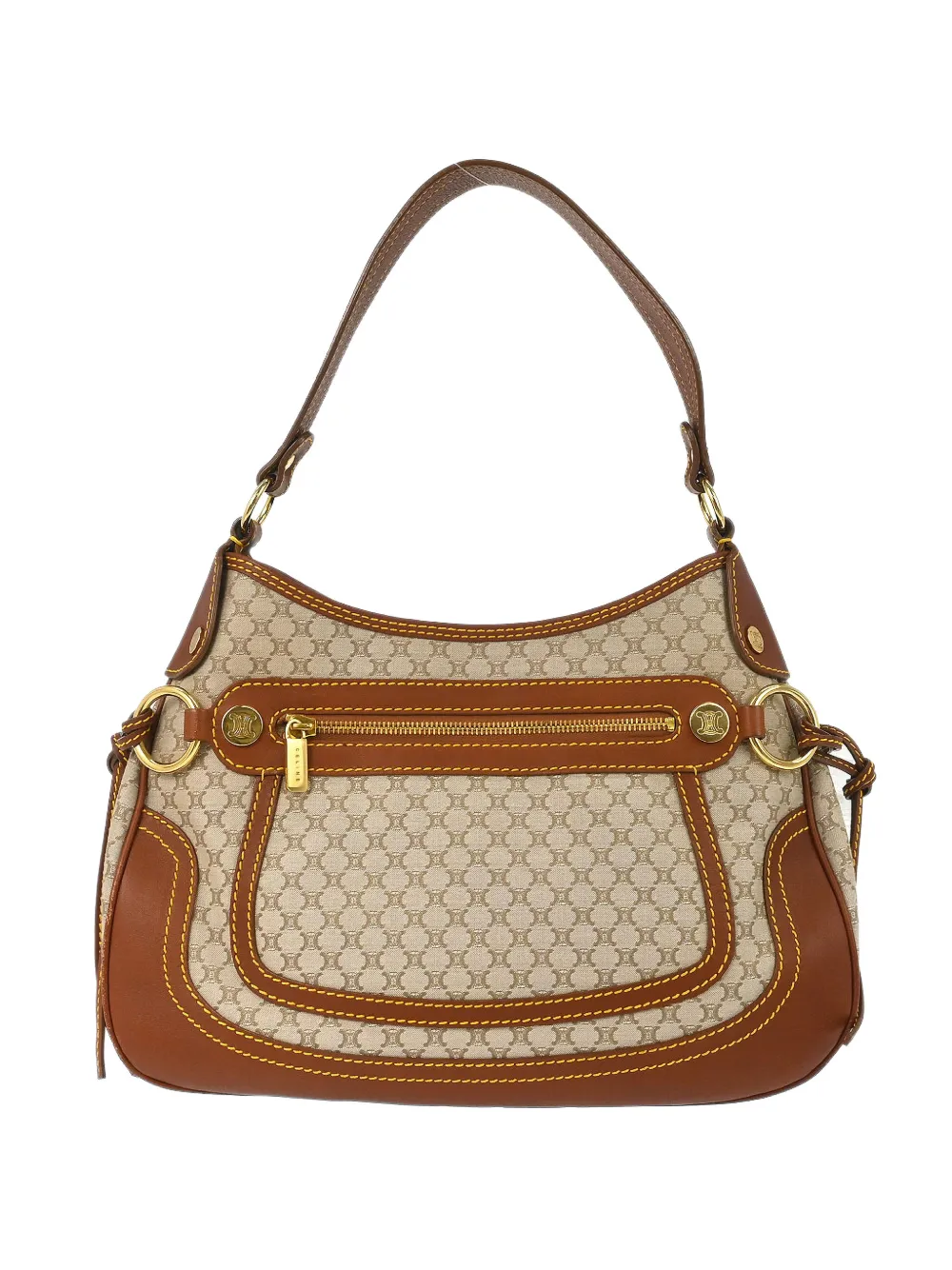 Celine Pre-Owned 1990-2000s Macadam shoulder bag - Toni neutri