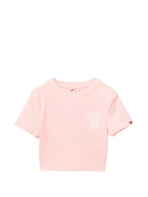A BATHING APE® ハートエンブロイダリー Tシャツ | ピンク | FARFETCH JP