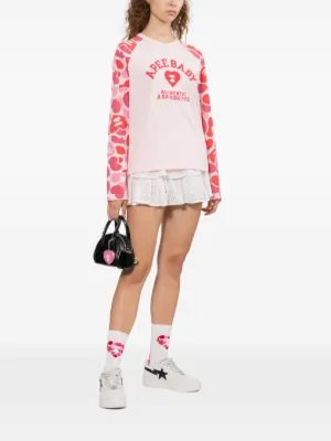 APEE™ By *A BATHING APE® camo-print raglan-sleeve T-shirt | Pink