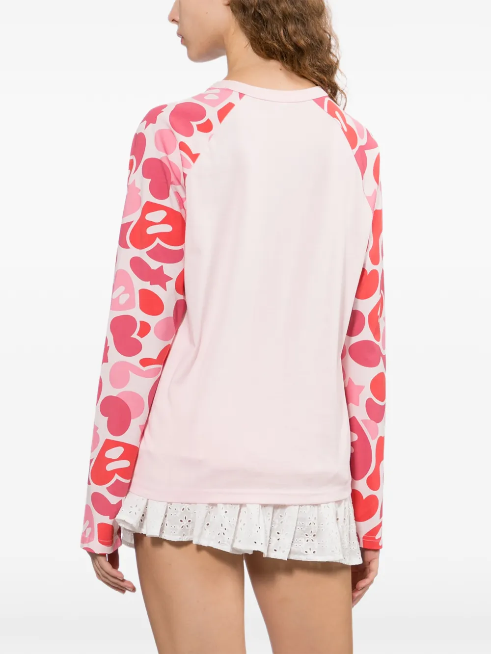 APEE™ By *A BATHING APE® camo-print raglan-sleeve T-shirt | Pink