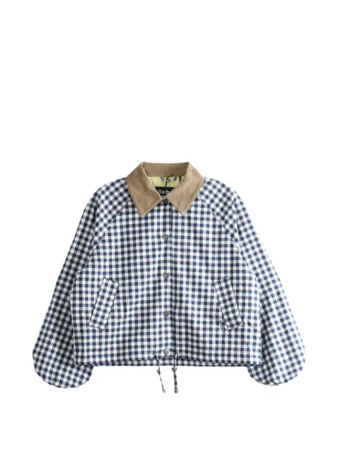 Barbour Ovingham gingham bomber jacket