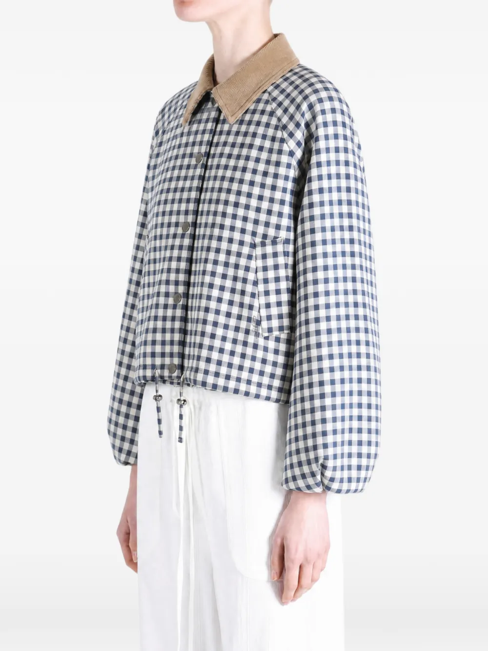 Barbour Ovingham Gingham Bomber Jacket In Multi