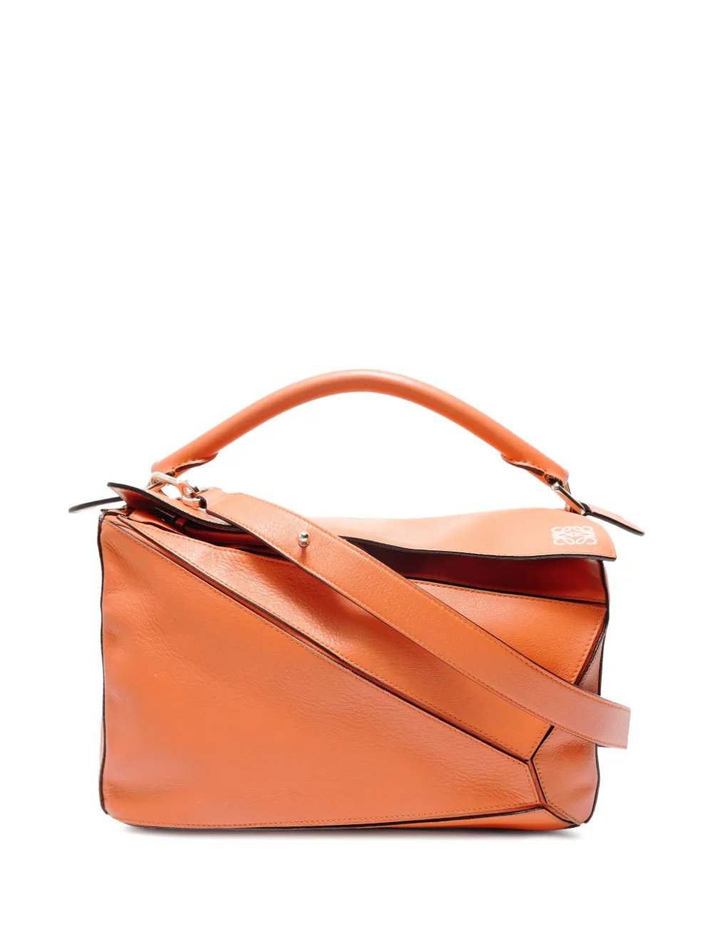 Loewe Pre-Owned 2015-2025 Puzzle shoulder bag - Orange