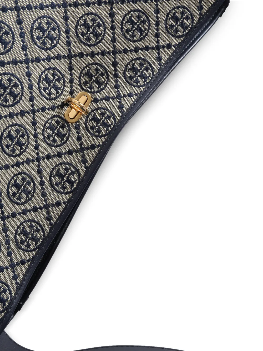 Tory Burch Bucket-tas met T-Monogram en slot Blauw
