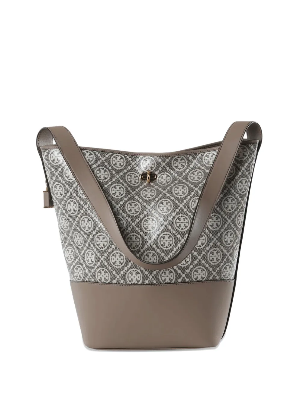 Tory Burch T Monogram bucket bag - Grigio