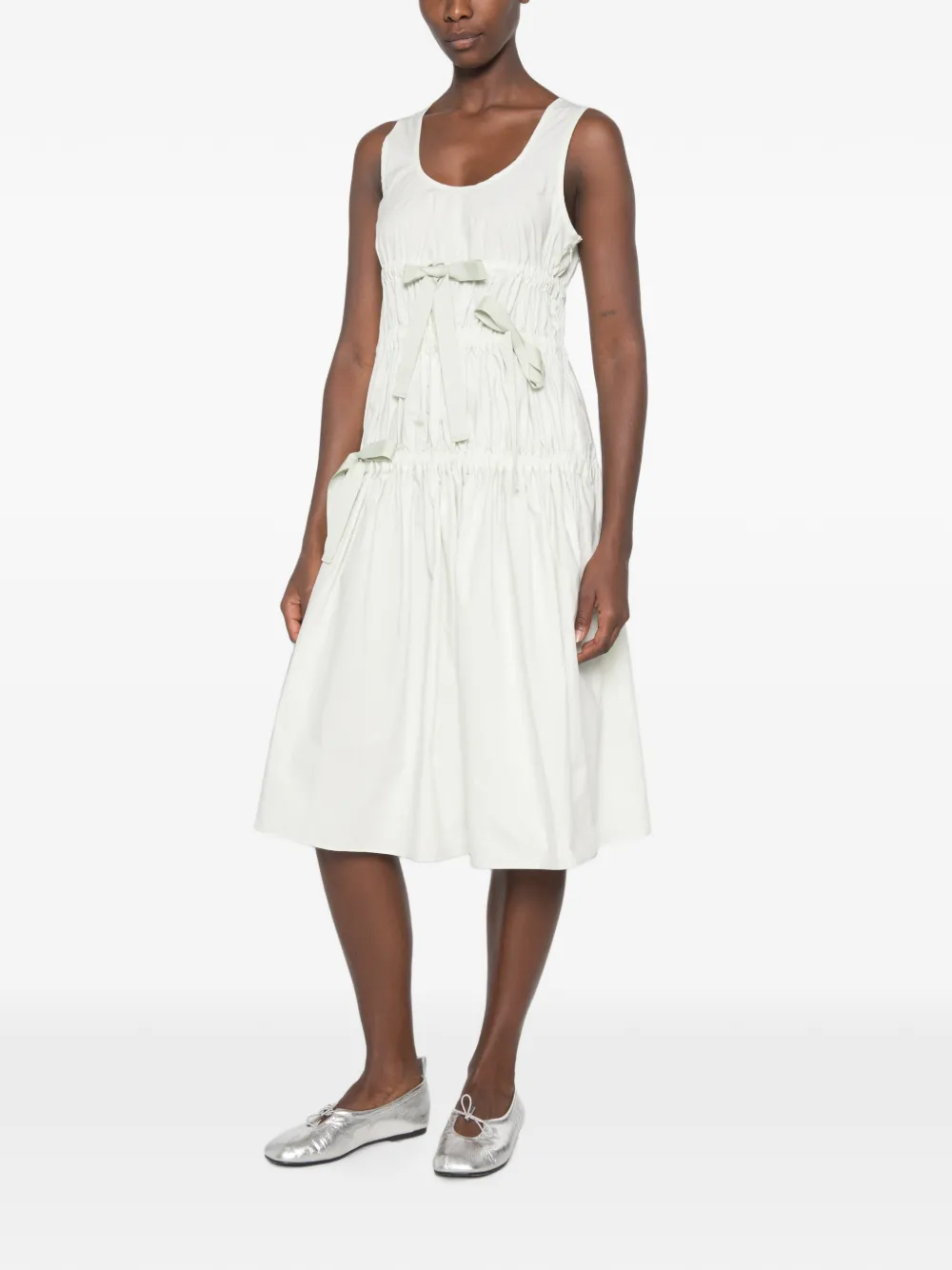 Cecilie Bahnsen Faye jurk Beige