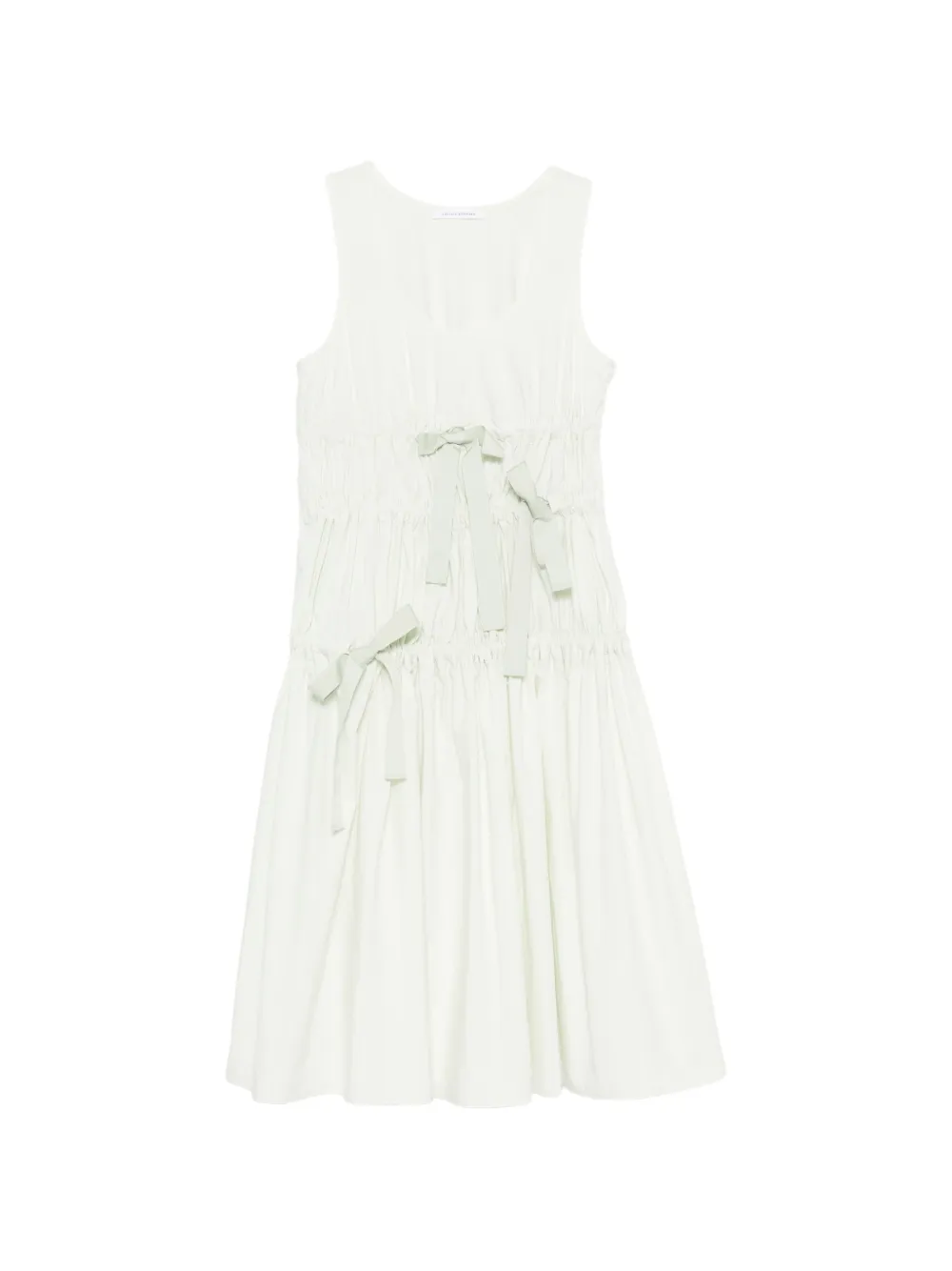 Cecilie Bahnsen Faye bow-detail dress - Nude
