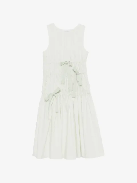 Cecilie Bahnsen vestido Faye con detalle de lazo