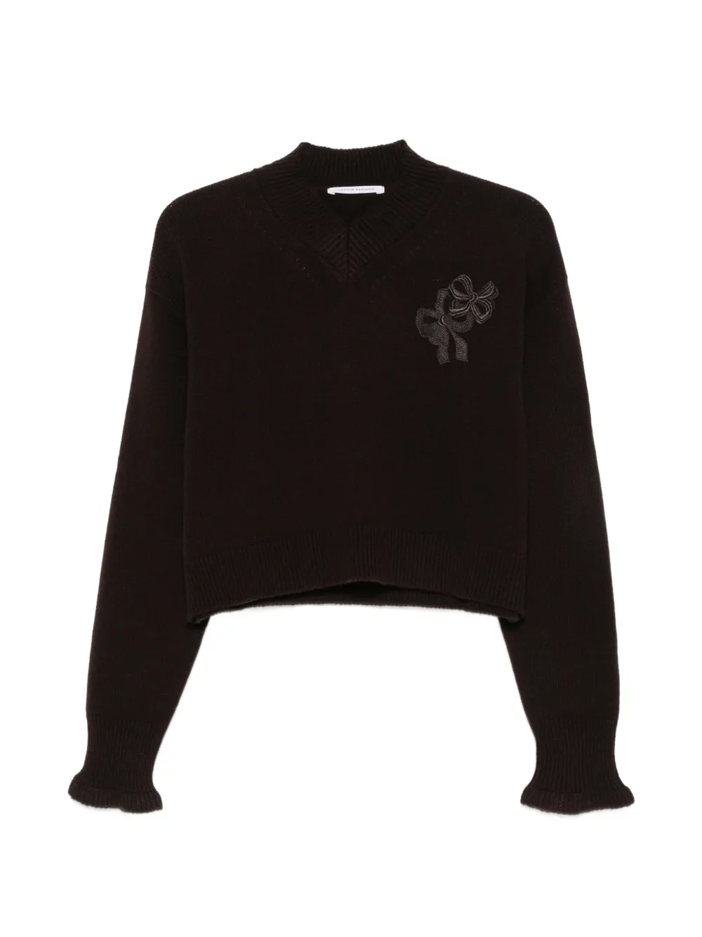 Cecilie Bahnsen Drusilla bow-appliqué knit - Braun