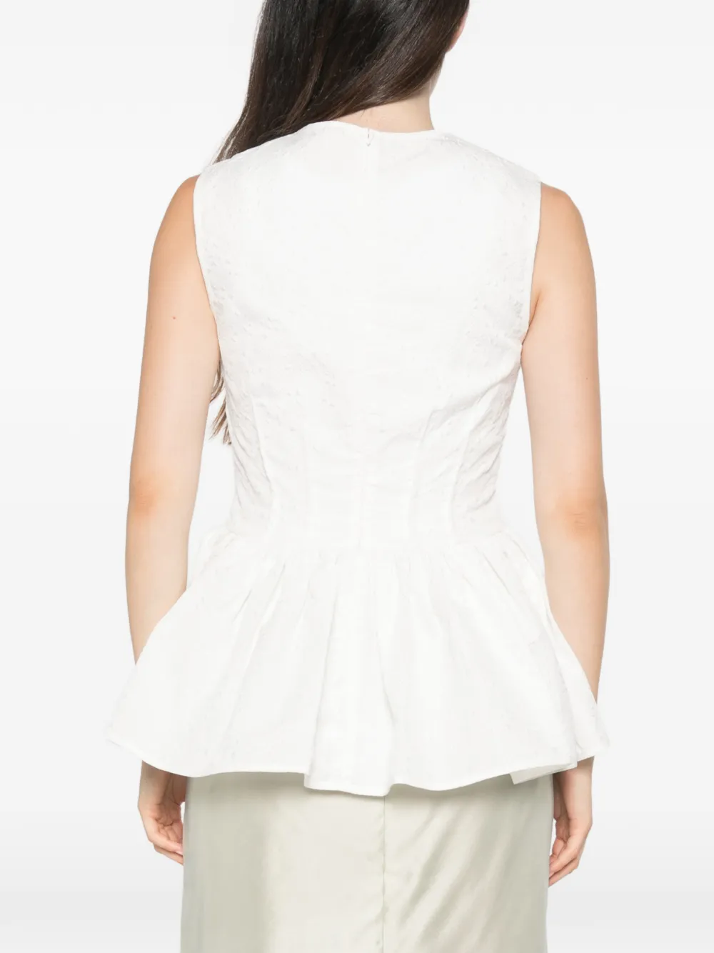 Cecilie Bahnsen Daimi top Wit