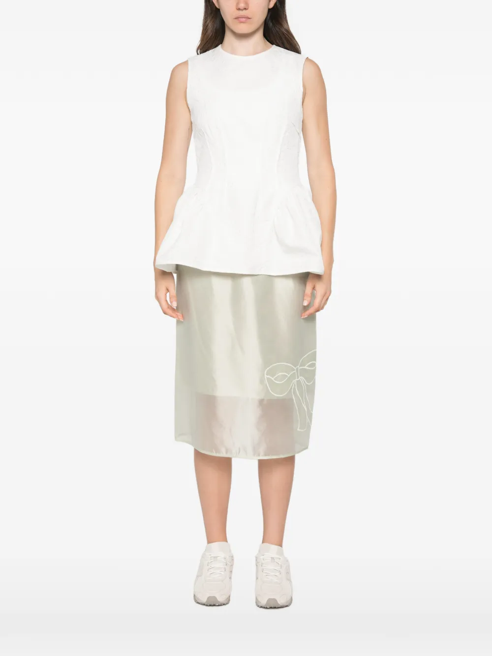 Cecilie Bahnsen Daimi top Wit