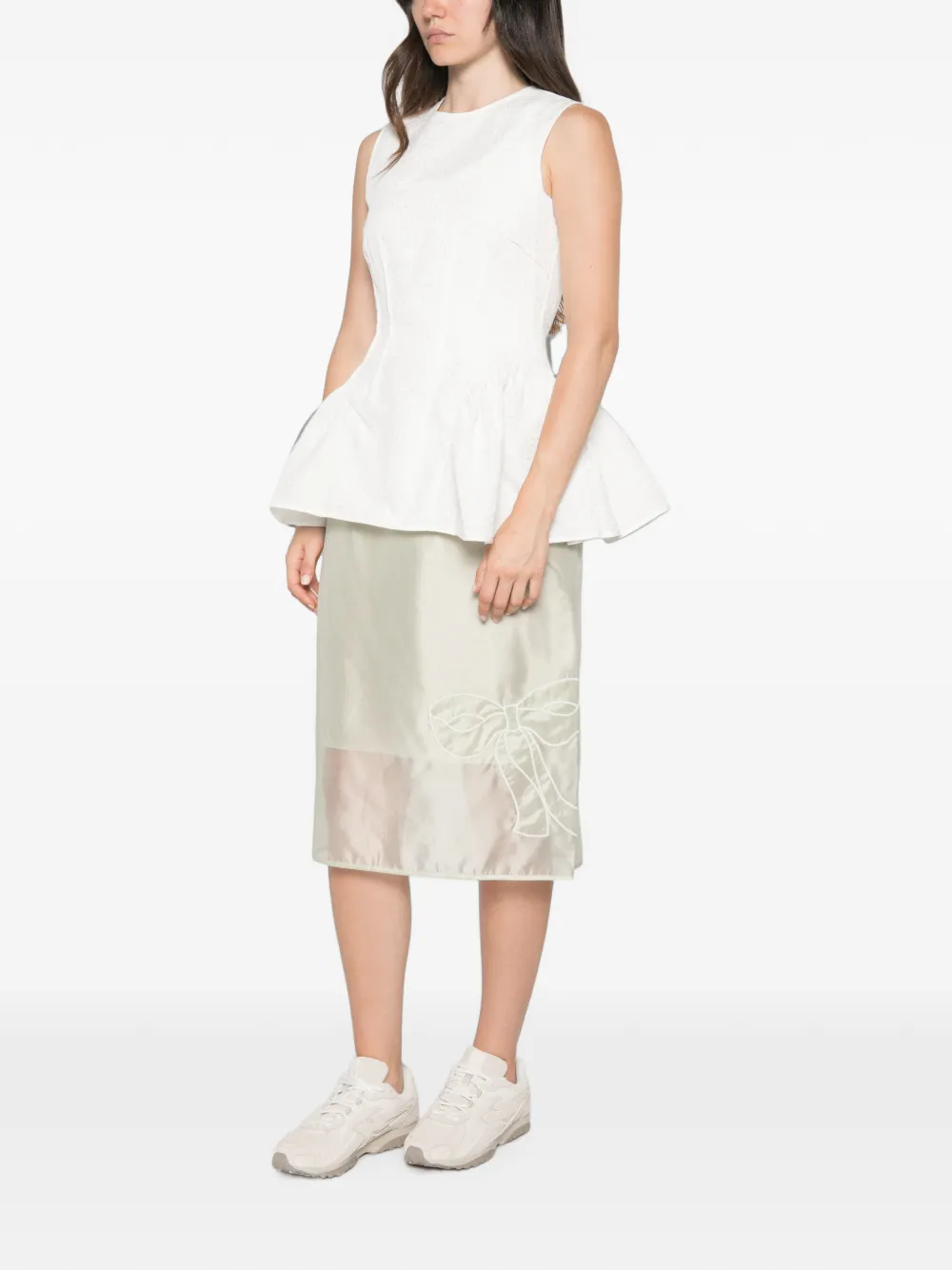 Cecilie Bahnsen Daimi top Wit